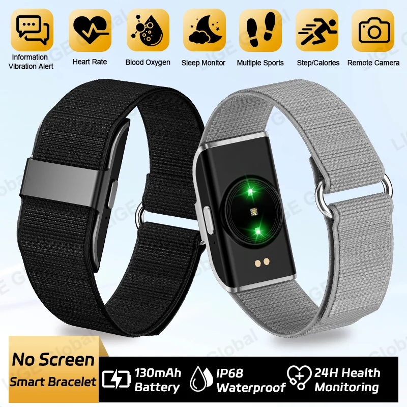 

Смарт-браслет LIGE: водонепроницаемый смарт-браслет, часы, шагомер, монитор здоровья, умные часы с вибрационным будильником и оповещениями о сообщениях