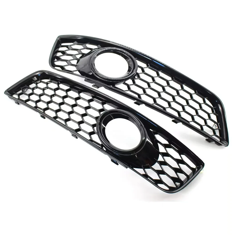 

2pcs Fog Light Cover Grilles Fog Lamp Cover Bezel Set Compatible for A3 2009 2010 2011-2013 Honeycomb Mesh Left And Right Side