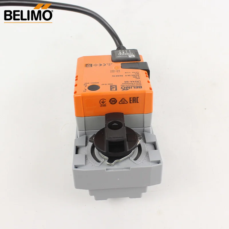 Belimo LR24A-SR AC24V DC24V 5NM Modulating Rotary Actuator For Ball Valves Control Modulating 2-10V