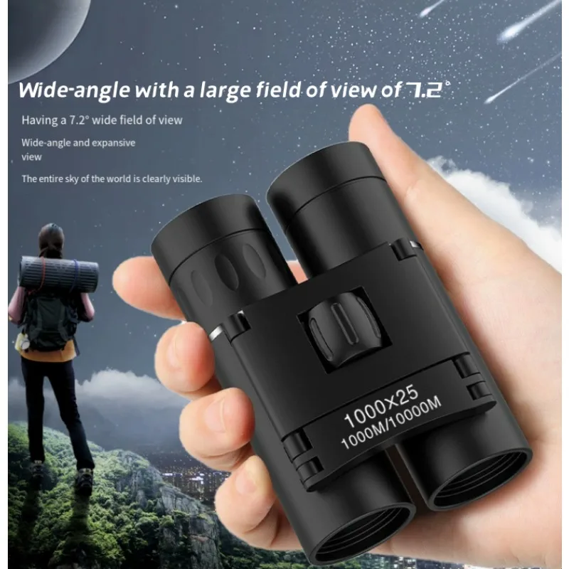 1000X25 Mini Binoculars High Magnification Handheld Long Range Low Light Viewing Optical Telescope For Bird Watching Outdoor