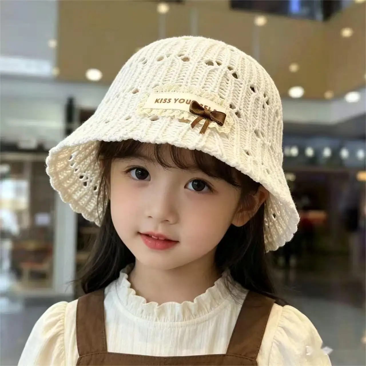 2-6 Years Children's Hat Spring Summer Korean Fashion Outdoor Sun Hats Baby Girls Sun Protection Breathable Bucket Caps