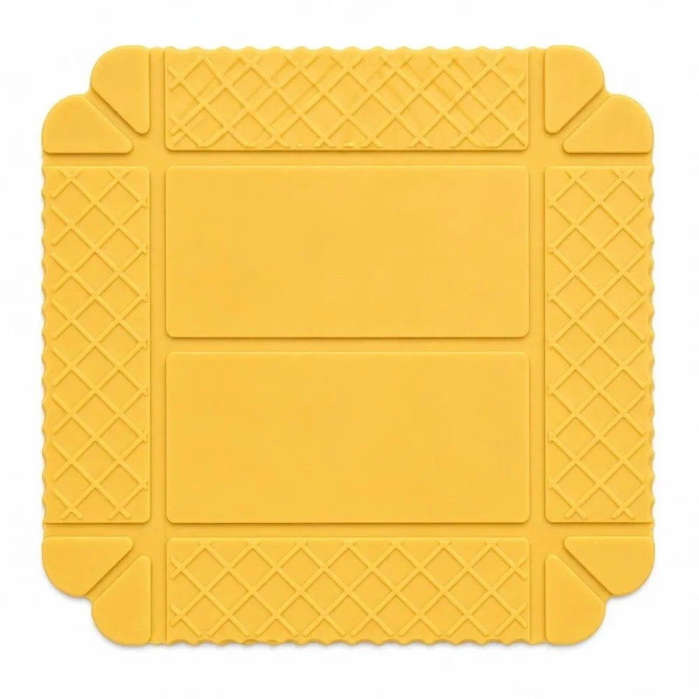 New Soft Rubber Magnetic Trivet mat Non-Slip Heat Resistant Pot Holders Foldable Hot Pad for Hot Dishes for Dining Table