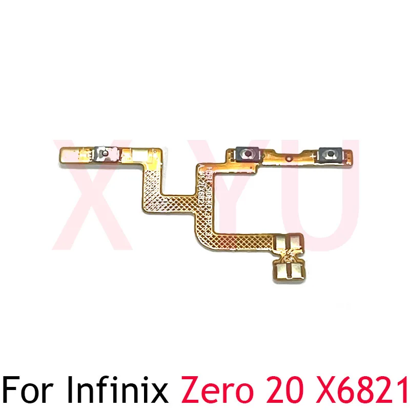 

For Infinix Zero X 20 40 X6821 X6861 Power On Off Switch Volume Side Button Flex Cable