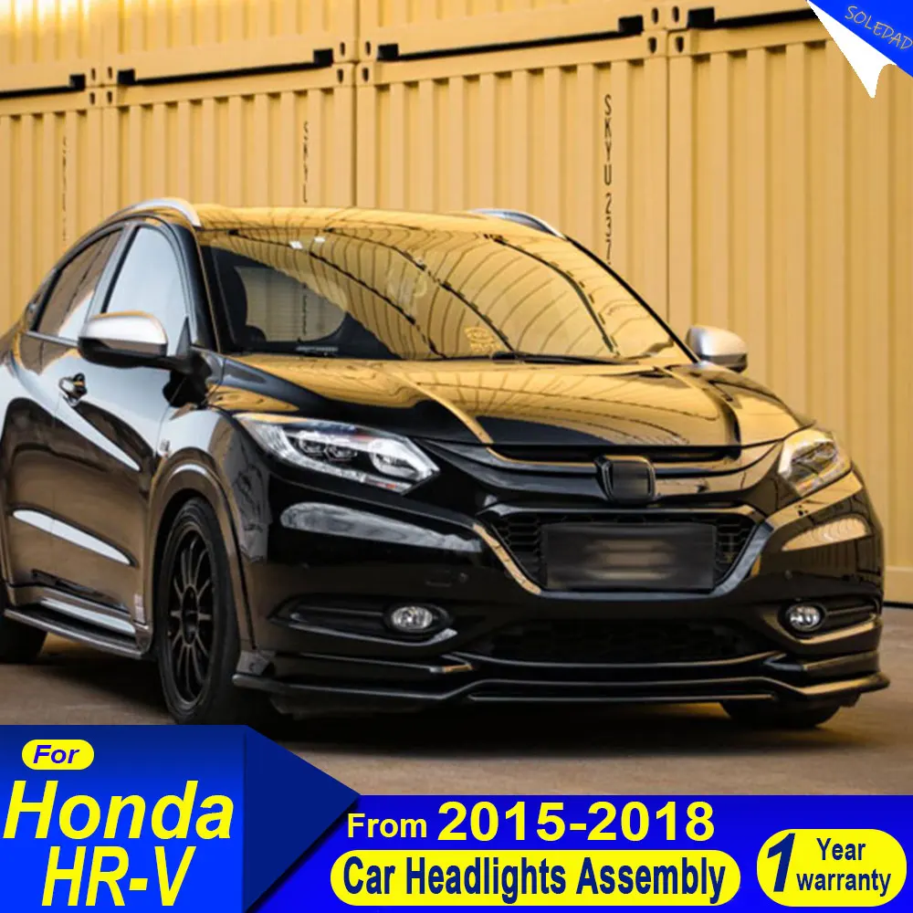 

Car LED Headlight Assemblies For HONDA HR-V VEZEL 2015 2016 2017 2018 DRL Brake Turn Signal Lamp Plug and Play
