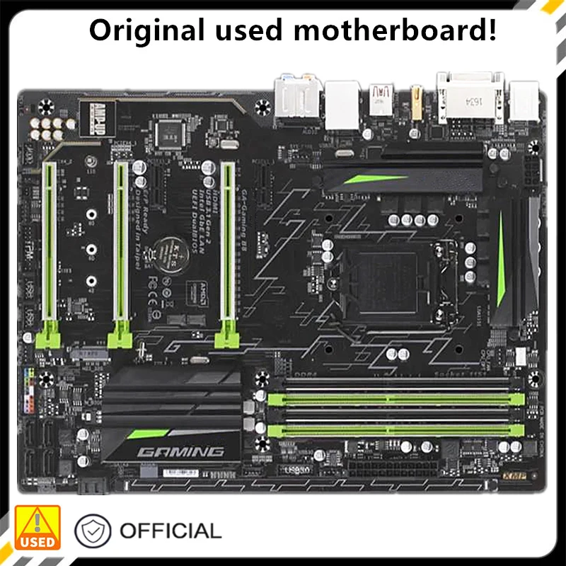 

Gaming B8 For GA-Gaming B8 ATX Original Used Desktop Intel B250 64GB DDR4 Motherboard LGA 1151 i7/i5/i3 USB3.0 SATA3