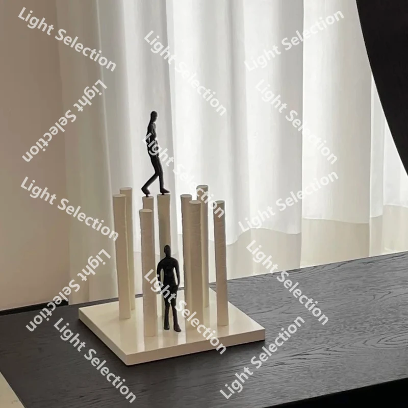 

Modern minimalist confused character combination ornament tea room study desktop home decoration creative