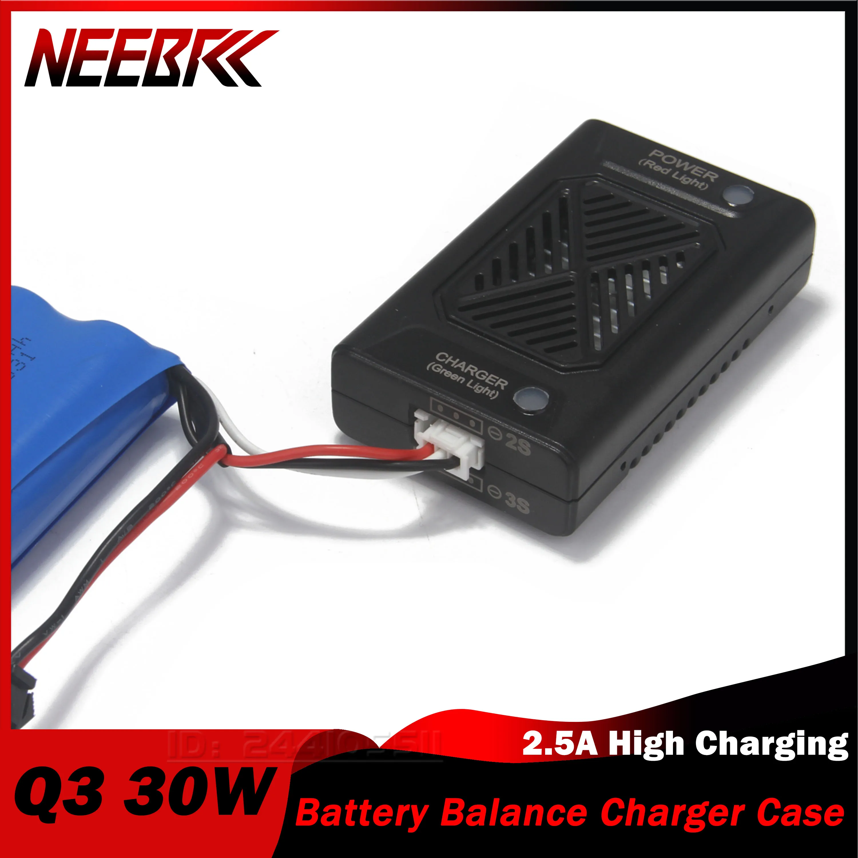 

Q3 30 Вт Mini Boost Балансное зарядное устройство Чехол 2,5 А Высокоскоростная зарядка 2S-3S Литиевое рассеивание тепла RC Разрядное устройство TypeC Часть