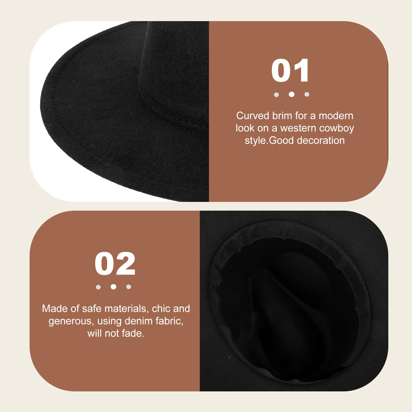 

Cowboy Hat Accessories Cowgirl Outfits for Women Outdoor Cloth Hats Western Clothing Cowbow Aldult