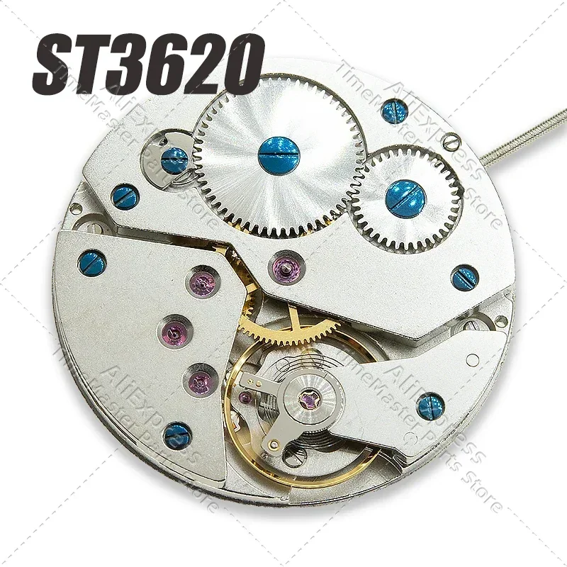 Assista Hand Winding Movement for Seagull, Reparação de relógios, 17 Jewels, Data às 6 horas, Movimento Mecânico, ST3620, 6498