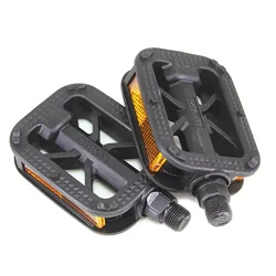 Bicycle Pedals Ultralight Flat Platform Bike Pedals for Mountain Bike 9/16 Inch 1/2 Inch Cycling Sealed DU Bearing Pedals