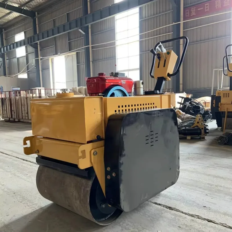 Double drum microroller diesel manual walking function vibration small compaction engine