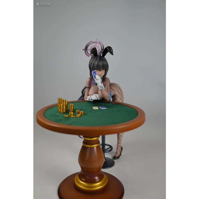 متوفر في المخزون الأزرق الأرشيف Kakudate Karin Black Skin Bunny Girl Game Playing Ver. 1/7 نموذج دمى سطح المكتب الحلي مجموعات أنيمي