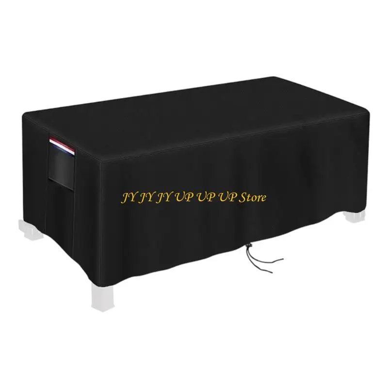 

Varnished Waterproofed Pit Cover strong University Fabric Tear Resistant Traditional for Outdoor Rectangular Use