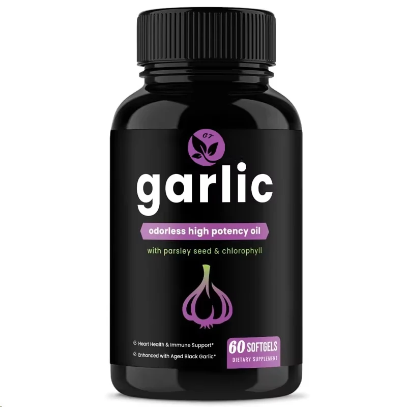 

Odorless Garlic Pills - Super Soft Capsules 1000mg Immune Support Supplement Euclid, Chlorophyll, And Black Garlic Extract