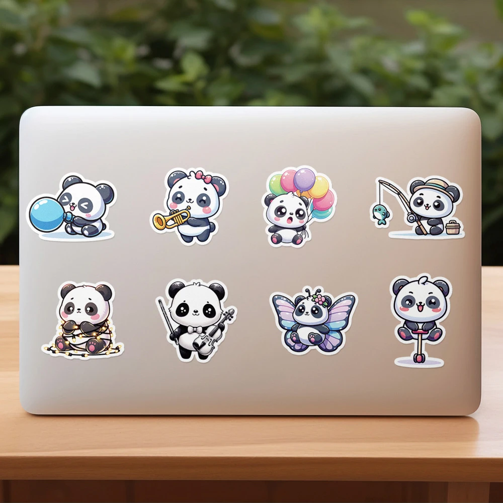 10/30/50PCS Cute Cartoon Panda Stickers Kawaii Animal Decals Decorative Luggage Notebook Phone Kawaii Decoration Sticker Toys