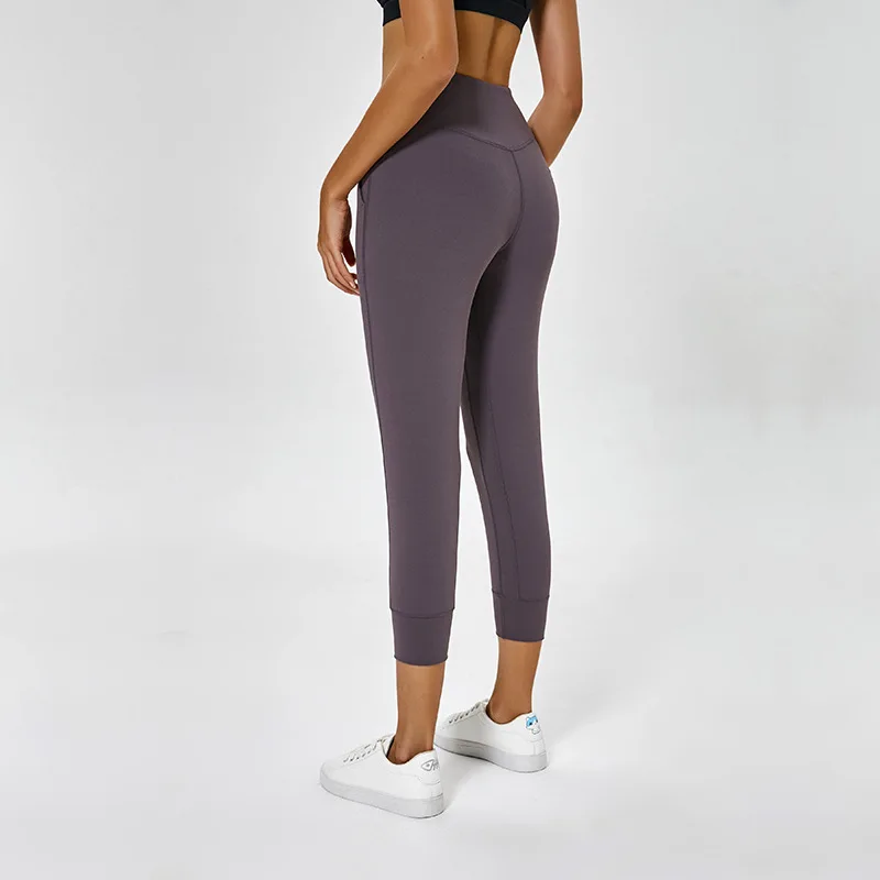 Calças Yoga Cintura Traseira Feminina, sensação de segunda pele, prova de agachamento, alongamento quadridirecional, legging de academia esportiva, calças justas fitness, 15 cores