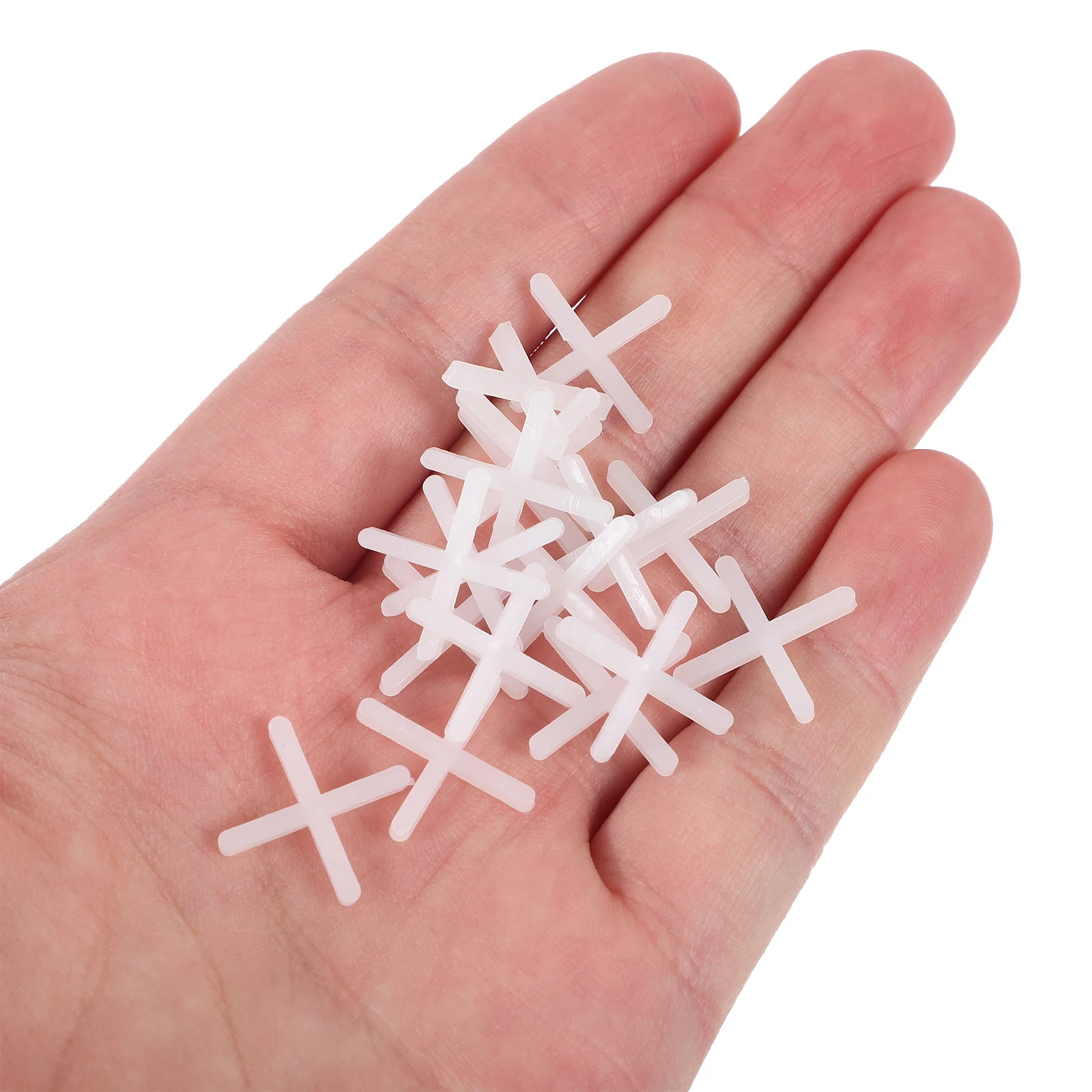 1000 Pcs Tile Spacers 2mm Plastic Cross Clips for Ceramic Tiles Leveling System Deck Spacers Laying Tools Construction Parts