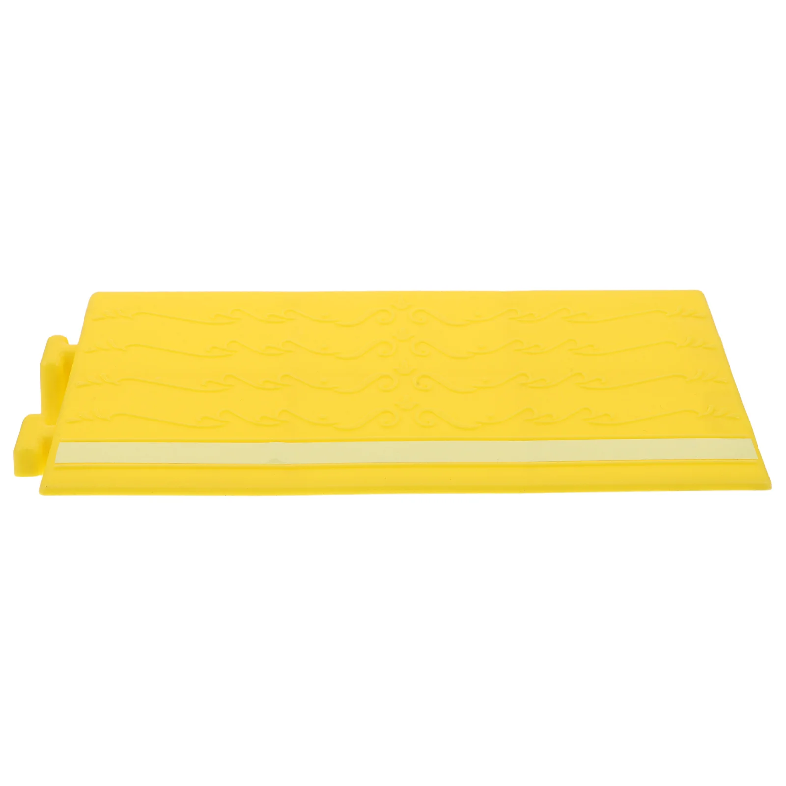 12.38X5.11" Fluorescent Door Threshold Ramp Mat Luminous Non-Slip Slope Pad For Robot Vacuum Indoor Entryway Transition Triangle
