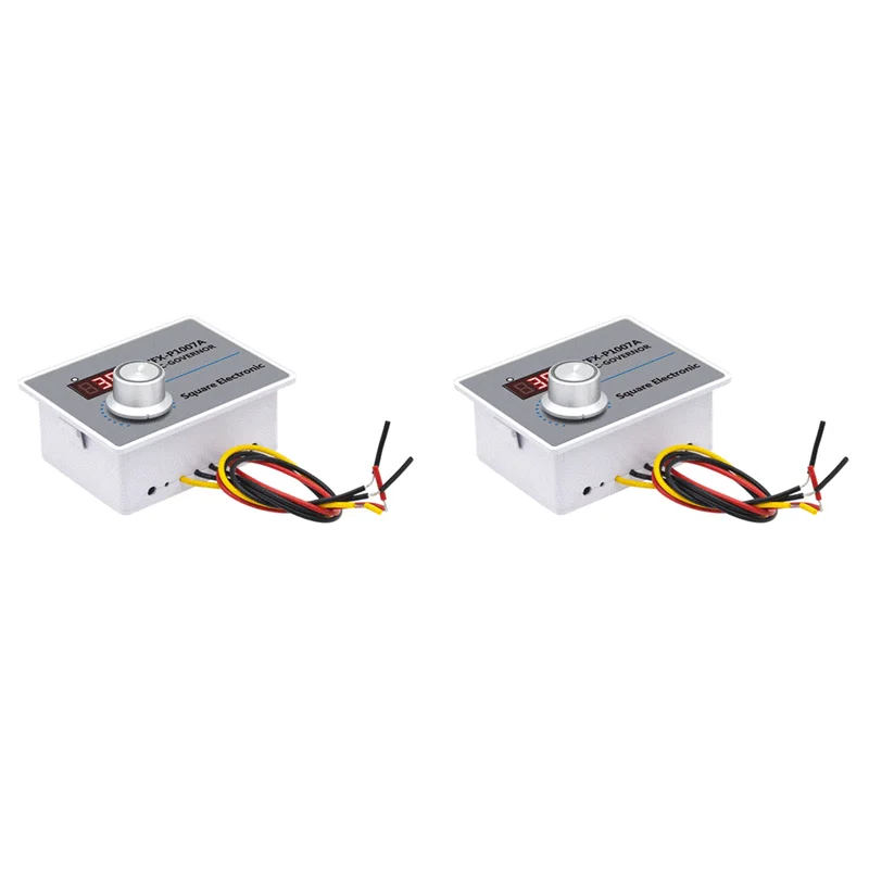 【HASD】2X ZFX-P1007A Digital Display Speed Controller Waterproof Stepless Speed Regulator Governor 500W AC 220V Control Switch