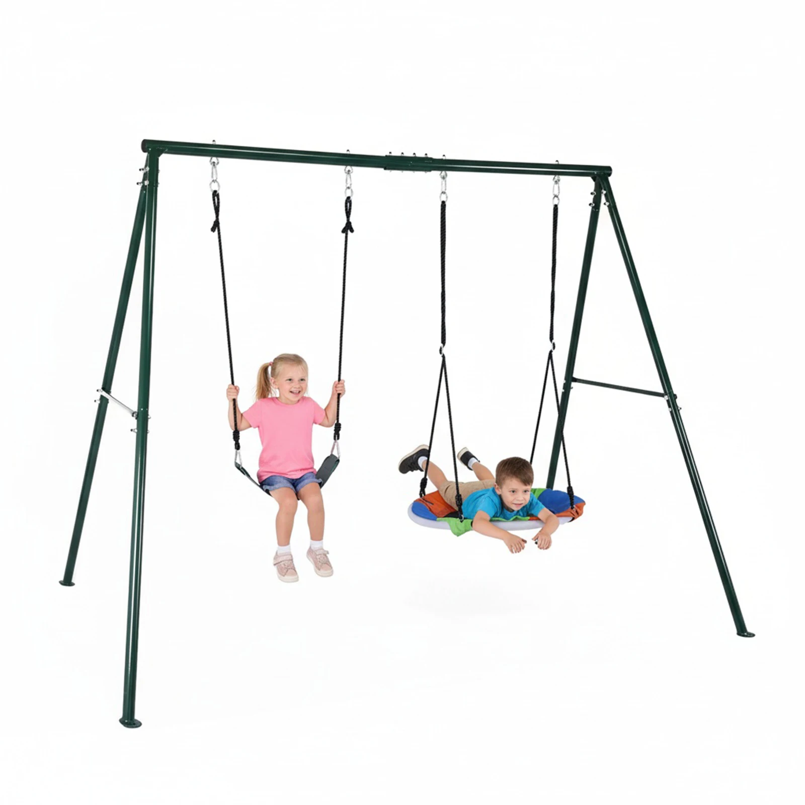 Porta amaca con telaio triangolare Resistente all'usura Stabilità 2 Staffa per altalena Multiuso per altalena universale Altalena per tavola morbida