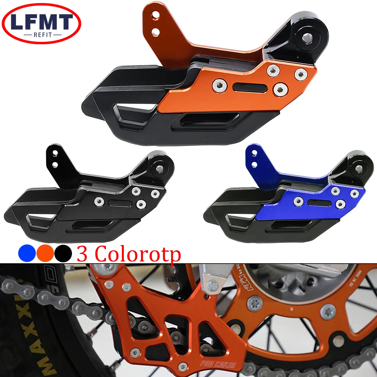 

Motorcycle CNC Chain Guide Guard Protection For KTM 125-500cc SX SXF XC XCF EXC EXCF XCW XCFW TPI 6D Six Days FREERIDE 2008-2022