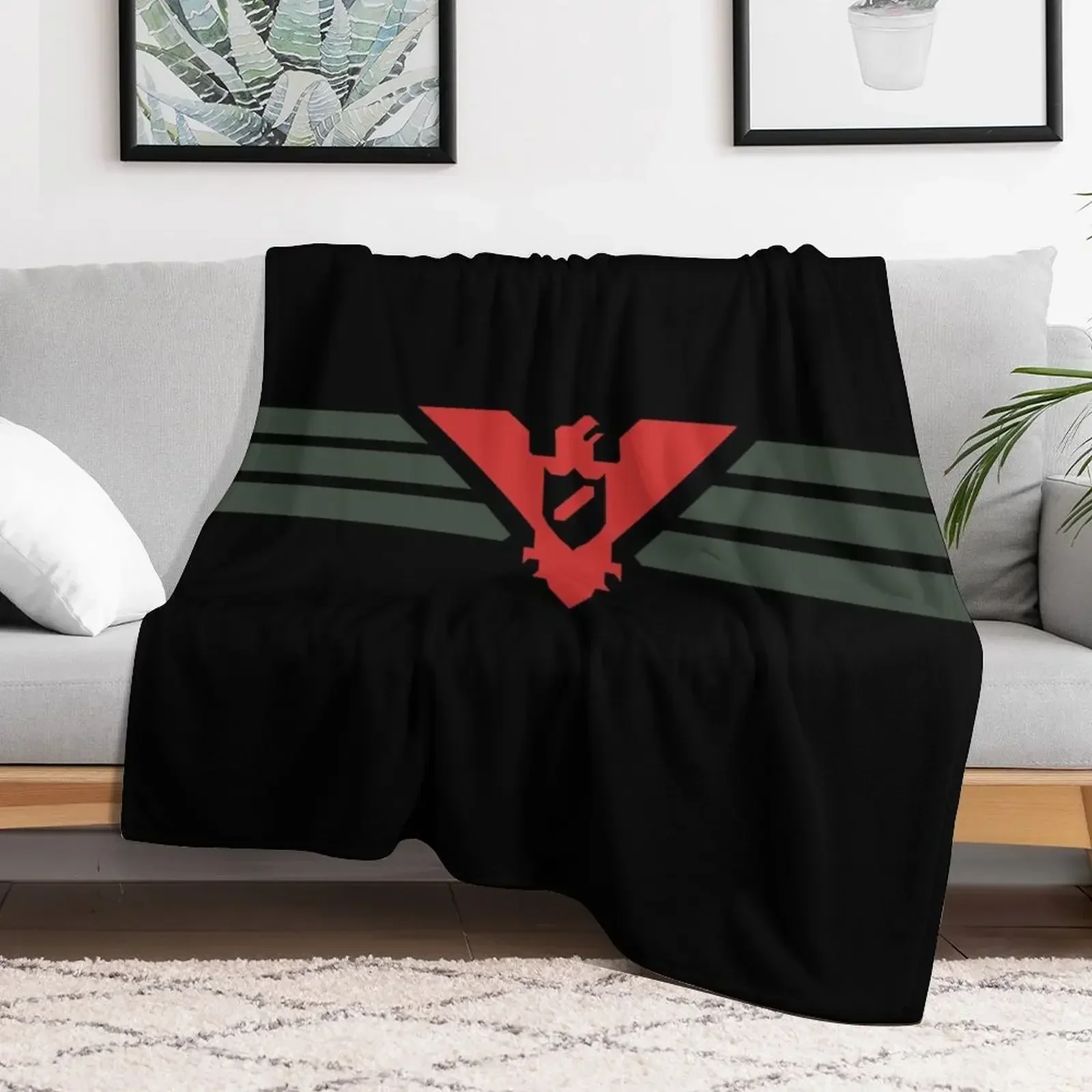 

Arstotzka Flag Throw Blanket manga Loose Camping Blankets Soft Plush Plaid blankets ands For Sofa Thin Blankets