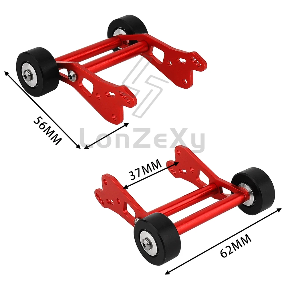 1pc Metal Adjustable Wheelie Bar Anti Roll Wheel for 1/18 Losi Mini LMT 4WD Solid Axle RC Monster Truck Upgrade Parts