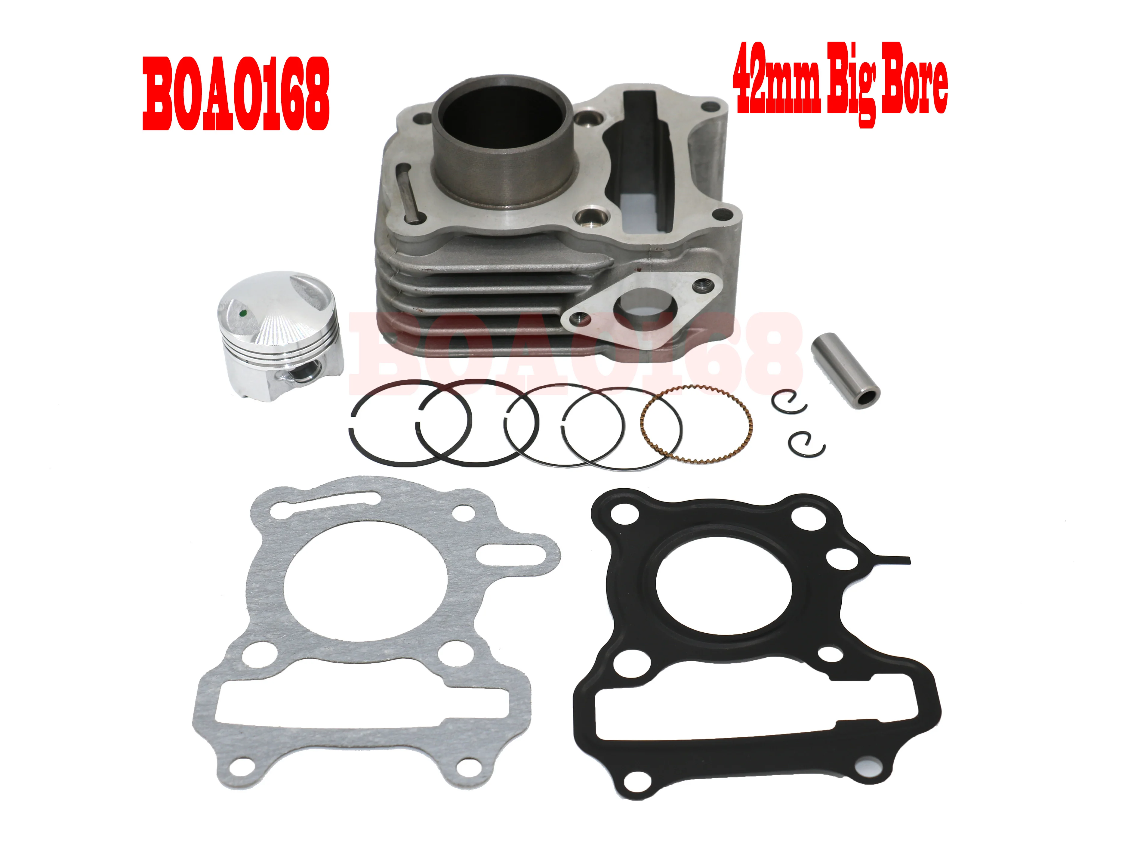 42mm Scooter Cylinder for SYM MIO50 Fiddle 2 Jet 4 Allo Cello 50cc Awa XS1P37QMA QJ50QT-18D12100-AMA-000 4-stroke Engine Part