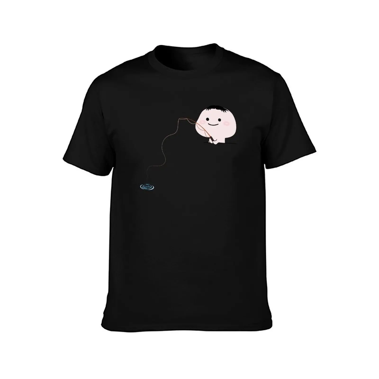 Quby Fishing T-Shirt Casual Basic Short Sleeve T-Shirt