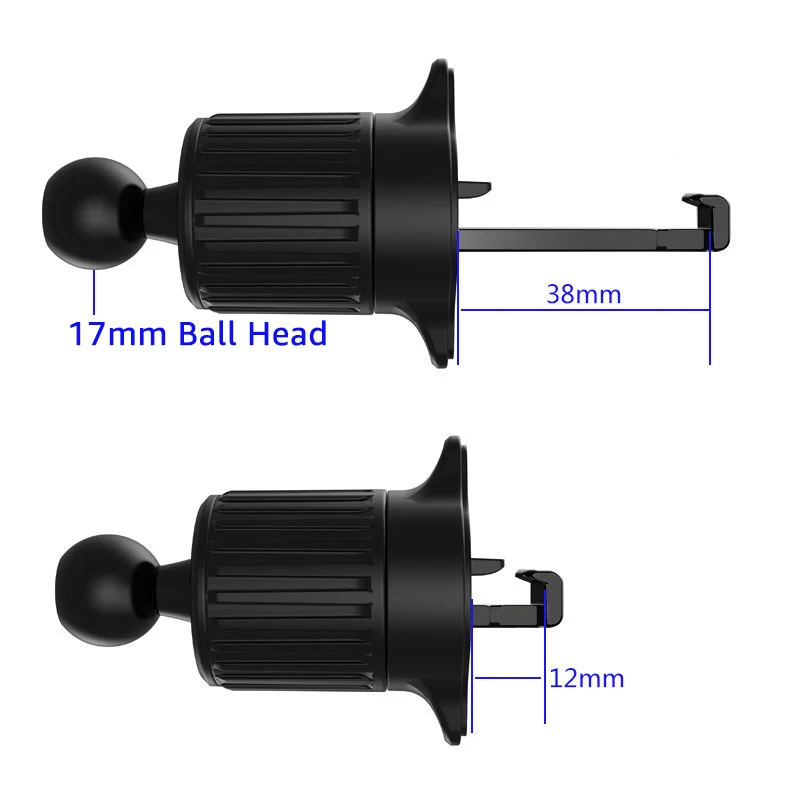 Upgrade Air Vent Clip for Car Phone Holder Stand 17mm Ball Head Base for Car Air Outlet Cellphone Support Car GPS Bracket
