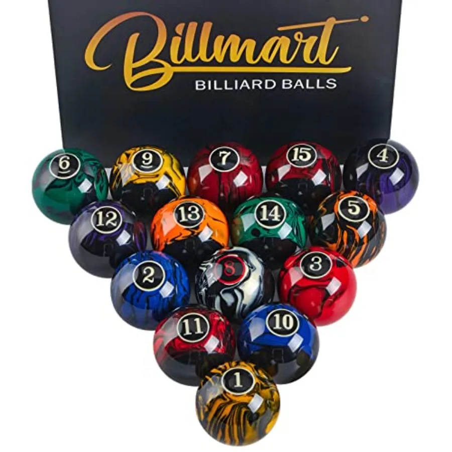 

Premium Billiard Balls Pool Table Accessories 2-1/4" Regulation Size 16 Pool Balls Billiard Set Premium, Regulation Size, Pool