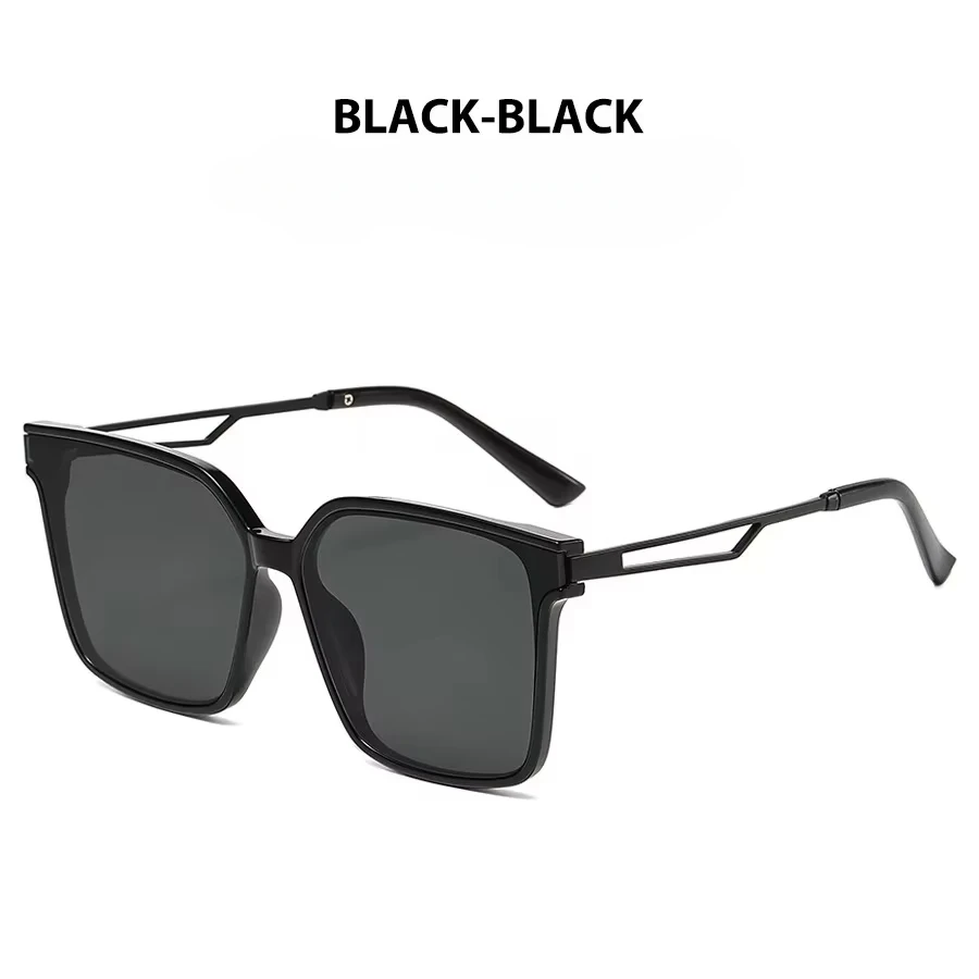 2024 new Korean version large frame sunglasses for women high-end ins style sunglasses anti-ultraviolet sunglasses for men