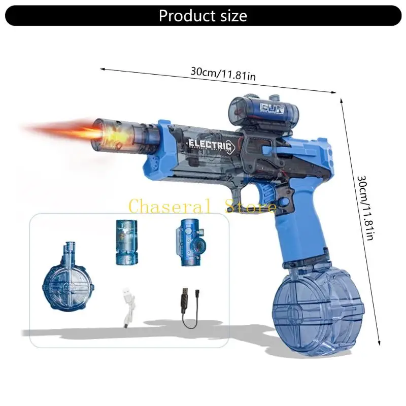 E7CE Gran capacidad Guns agua agua agua eléctrica Juguete para pelea agua junto a piscina