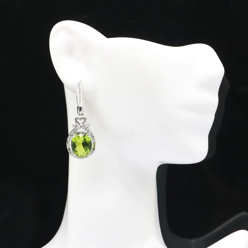 Buy 4 Get 1 Free 7g Customized 925 SOLID STERLING SILVER Earrings Peridot Fire Rainbow Mystic Topaz Real Ruby Emerald Sapphire