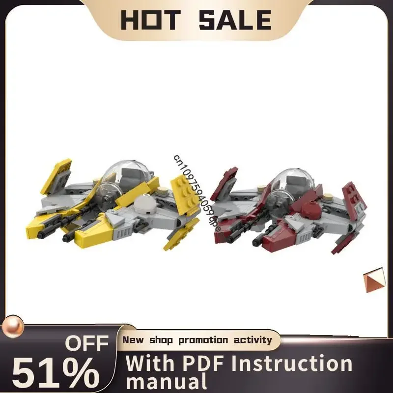 

New 190PCS Famous Star Battle Movie Moc Minifigure Scale Interceptor Model Custom Puzzle Diy Creative Ideas Kids Toys Gifts