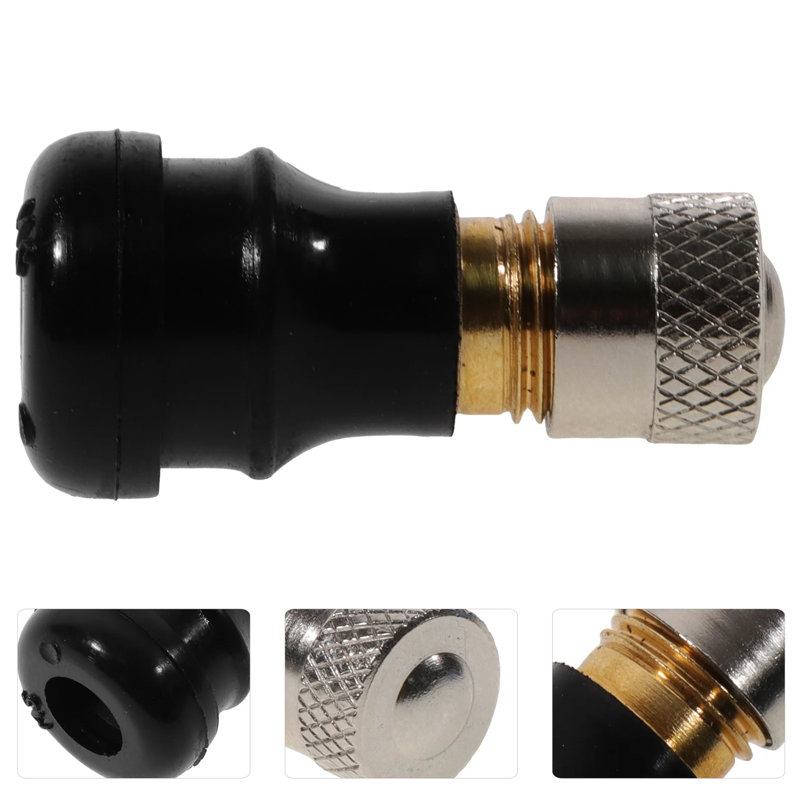 

Electric Scooter Tire Valve Snap-in Tubeless Stem Rubber Replacement Vacuum Valve for Front Rear Wheels Electric Scooter Supply