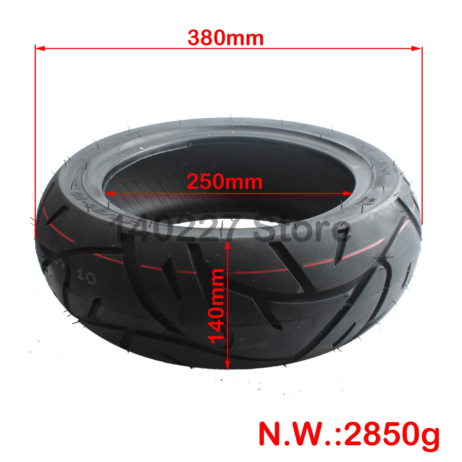 Motorcycle electric modification parts with motorcycle tires 130/60-10 vacuum tubeless