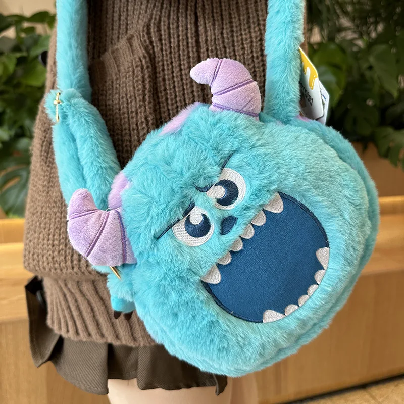 2023 New Original Cartoon Disney Sullivan Plush Toy Dolls Girls One Shoulder Bag Kawaii Anime Leisure Portable Handbag Gifts