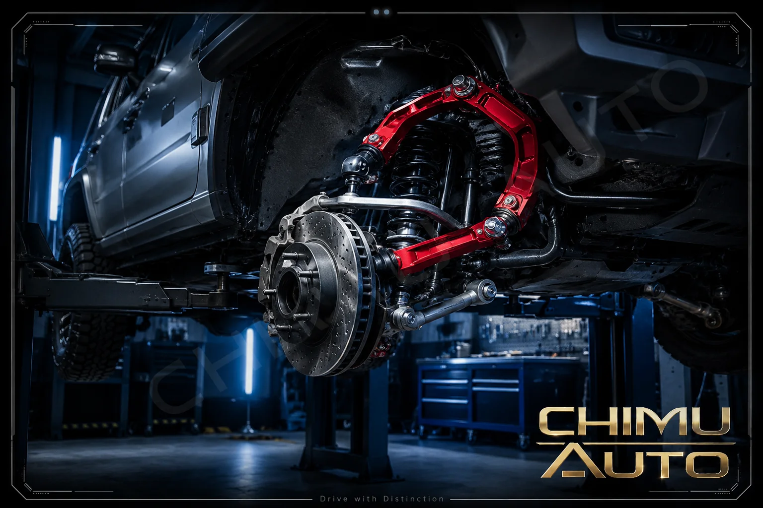 【CHIMU AUTO】 Aluminum Alloy Forged Adjustable Upper Control Arm for LC200 Off Road Suspension Reinforced High Strength