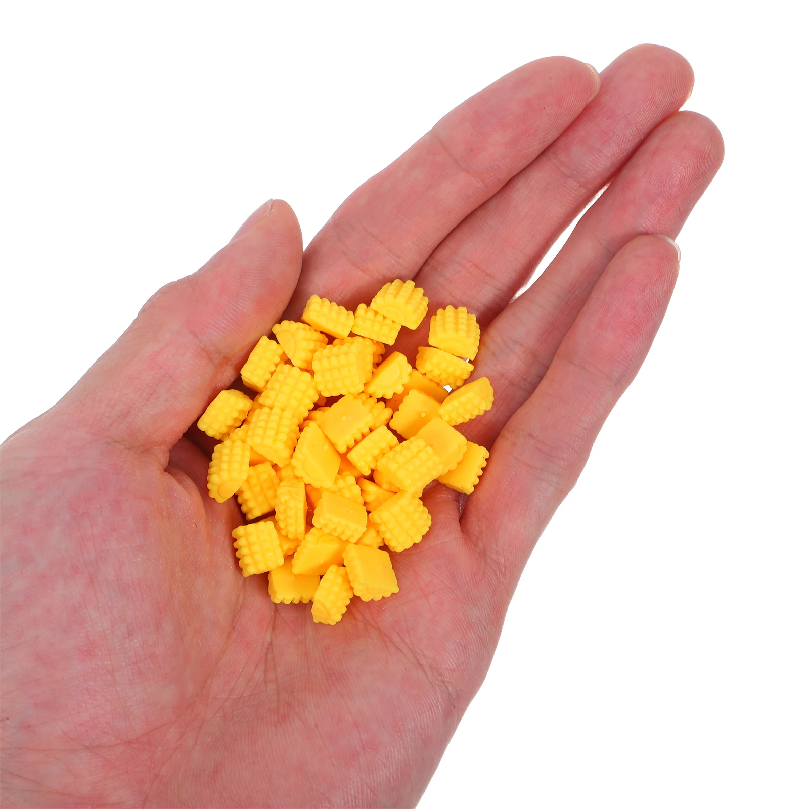 

50pcs Fake Corn Ornaments Realistic Simulated Vegetable Decoration Diy Crafts Jewelry Making Mini Food Embellishments Bowl