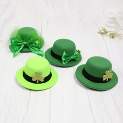 St. Patrick's Day headwear, clover green hat, Irish Festival hat, holiday