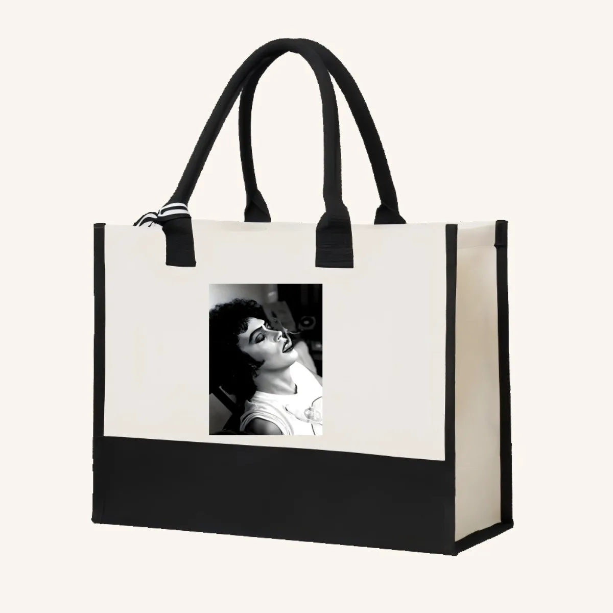 2026 جديد وصول الموضة العملي واسعة قابلة لإعادة الاستخدام حمل حقيبة نمط طباعة 2 لهجة الثقيلة حقيبة كتف كبيرة ل أ #4