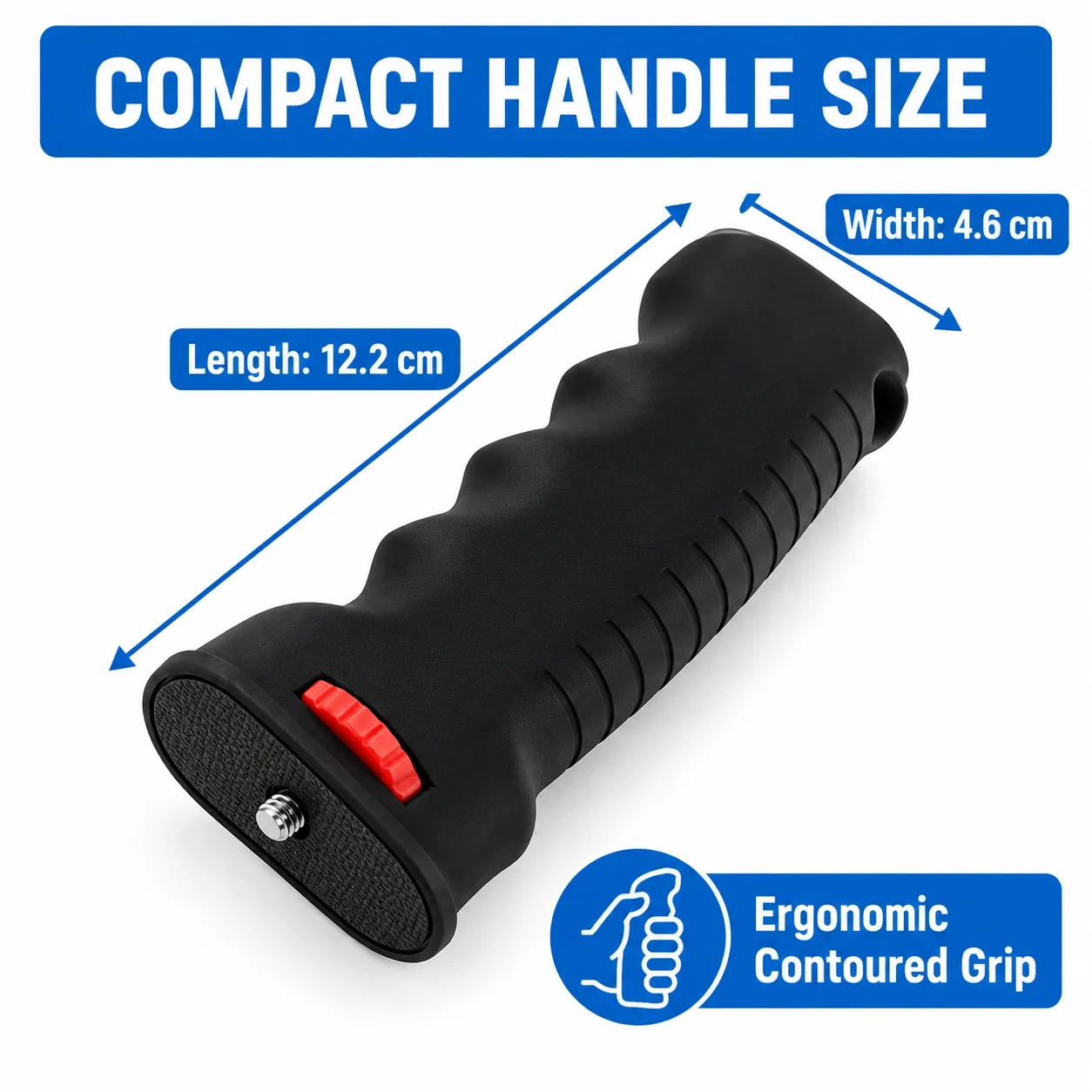 HTOOL Ergonomic Handheld Antenna Grip Kit, Stable One Hand Positioning Handle with Mounting Base and Four Fixing Screws.
