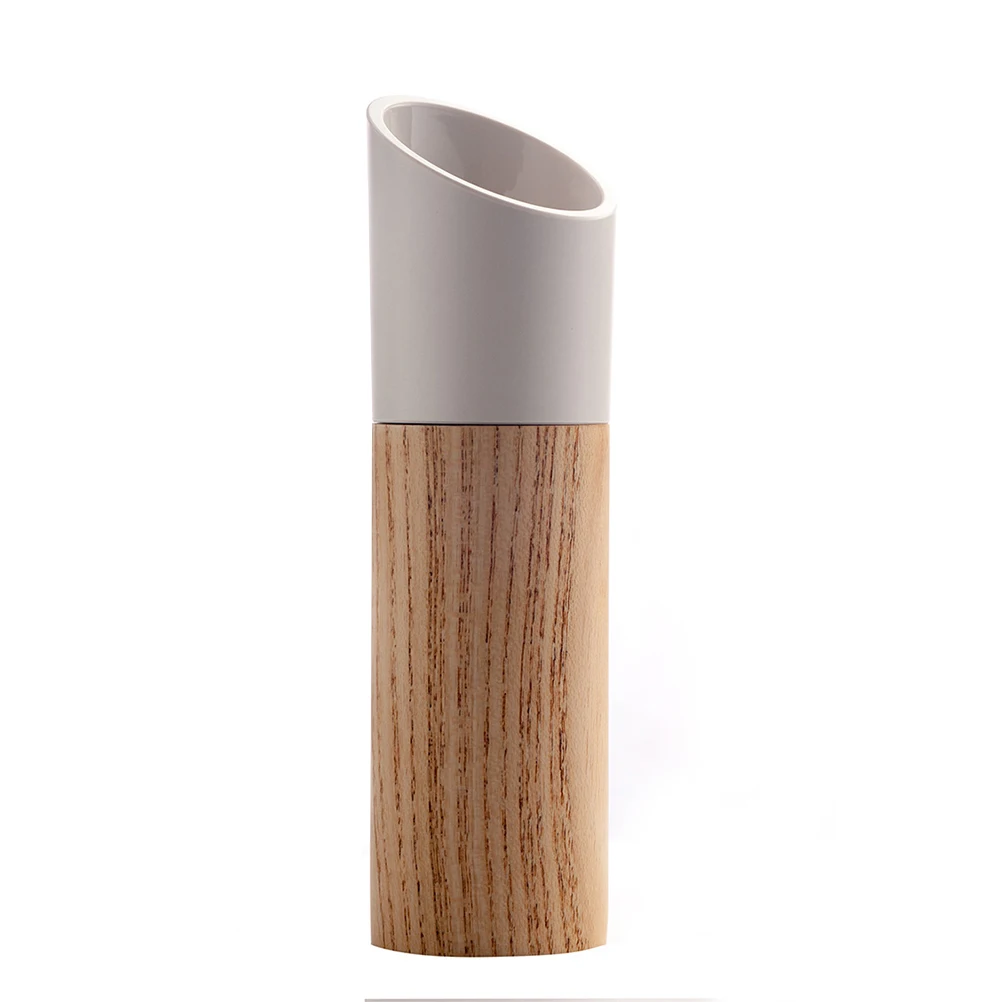 

22ml Pepper Salt Mill Kitchen Grinder Manual Ceramic Core Tool Wood Plastic Easy Clean Household Helper