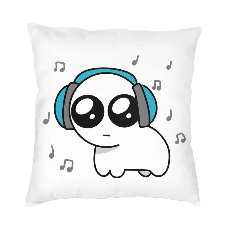 Luxury Tbh Autism Creature With Headphones Throw Pillow Cover Home Decor Custom Square Yippee Cushion Cover 40x40cm Pillowcover