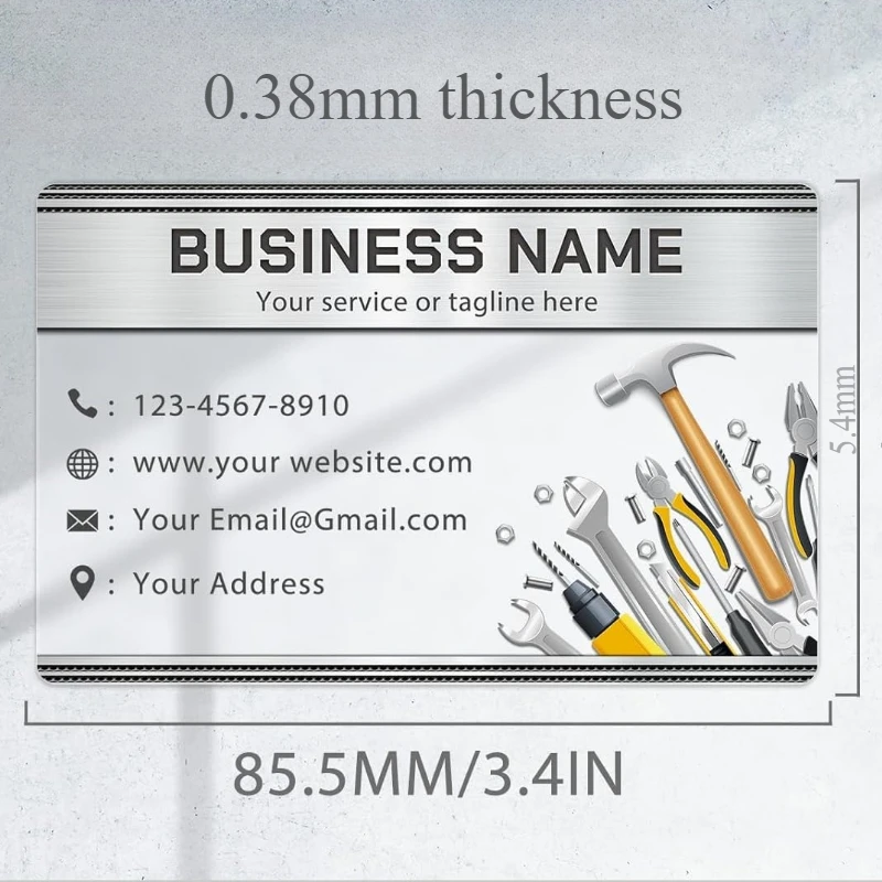 100/200/500 PCS Transparent PVC Business Card Colorful Printing Personalized LOGO Text Thank You Card Free DESIGN 0.38mm
