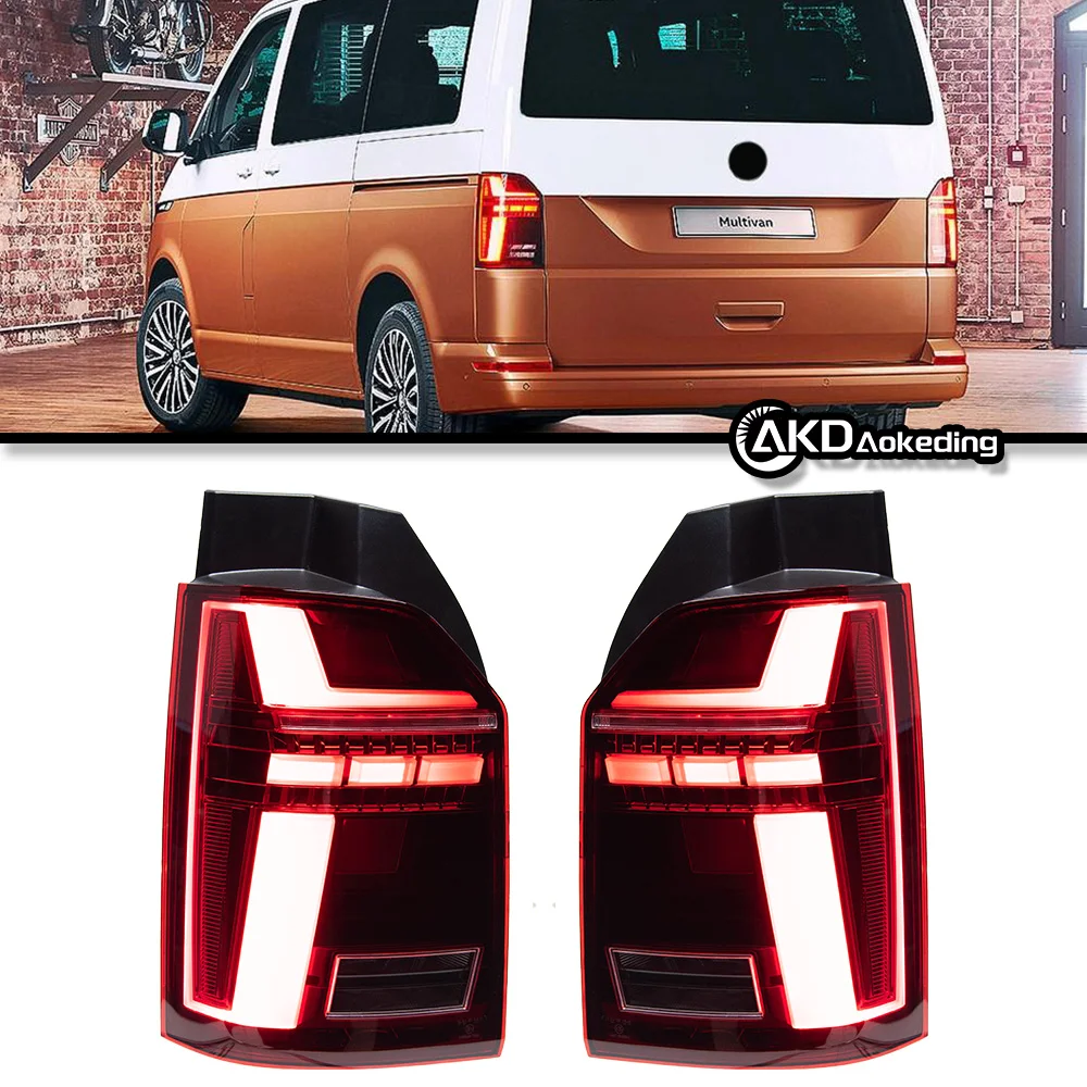 AKD Car Lights for VW Multivan T6 LED Tail Light 2016-2019 Rear Stop Lamp Animation Dynamic Signal DRL Reverse Auto Accessories