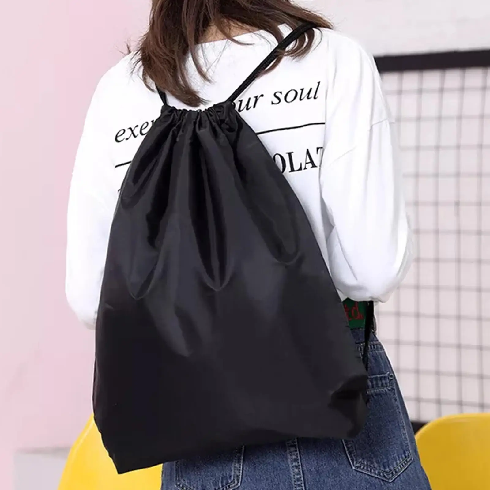 1PC Stylish And Durable Gym Storage Backpack With Nylon Oxford Pocket Bag And Tote Double Shoulder Organizer Bag
