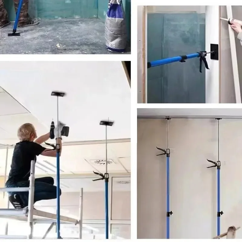 Varilla de soporte telescópica para carpintería, gabinete colgante Hsnging, 115-290cm, elevador de elevación, gato de brazo que ahorra trabajo, 2 uds.