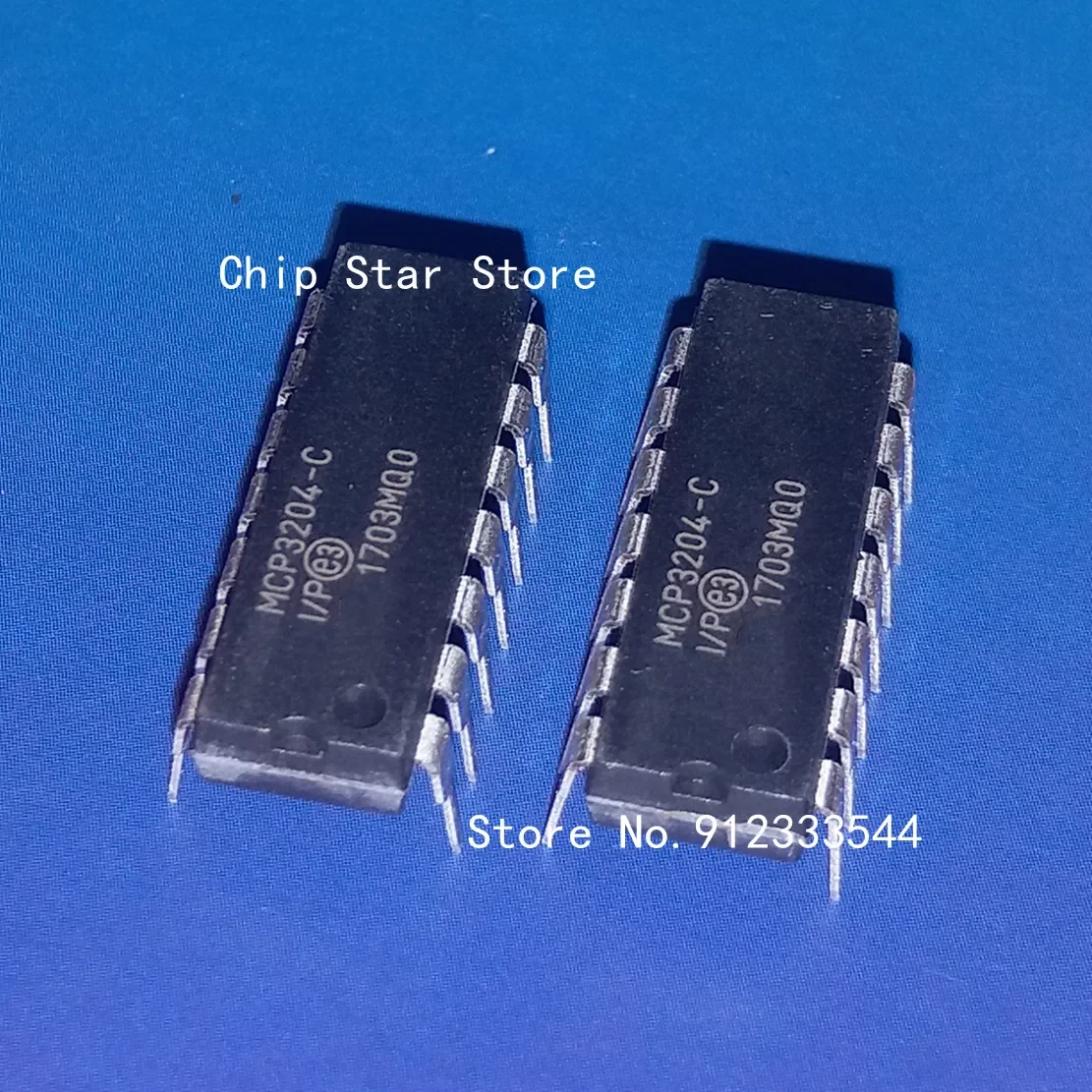 5-50pcs  MCP3204-CI/P MCP3204 DIP14 Analog-to-Digital Converters ADC 100%New And Original